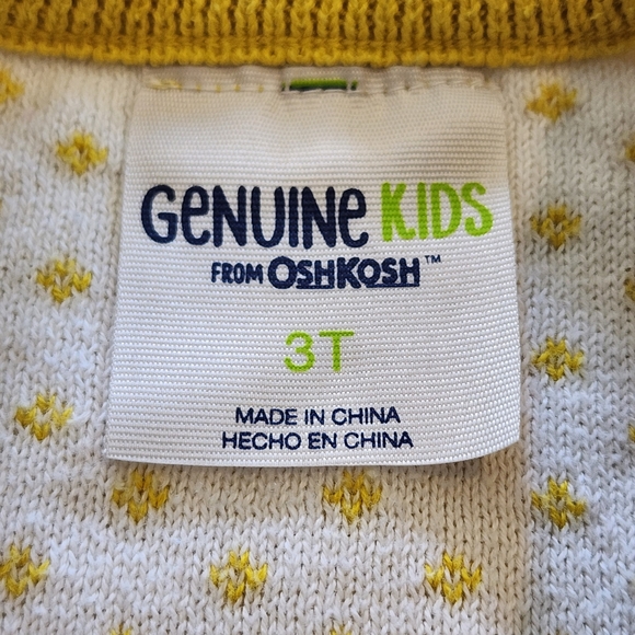 Girls OSHKOSH sweater dress size 3T pink yellow - Picture 7 of 7